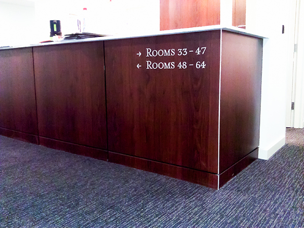 rooms directional signs